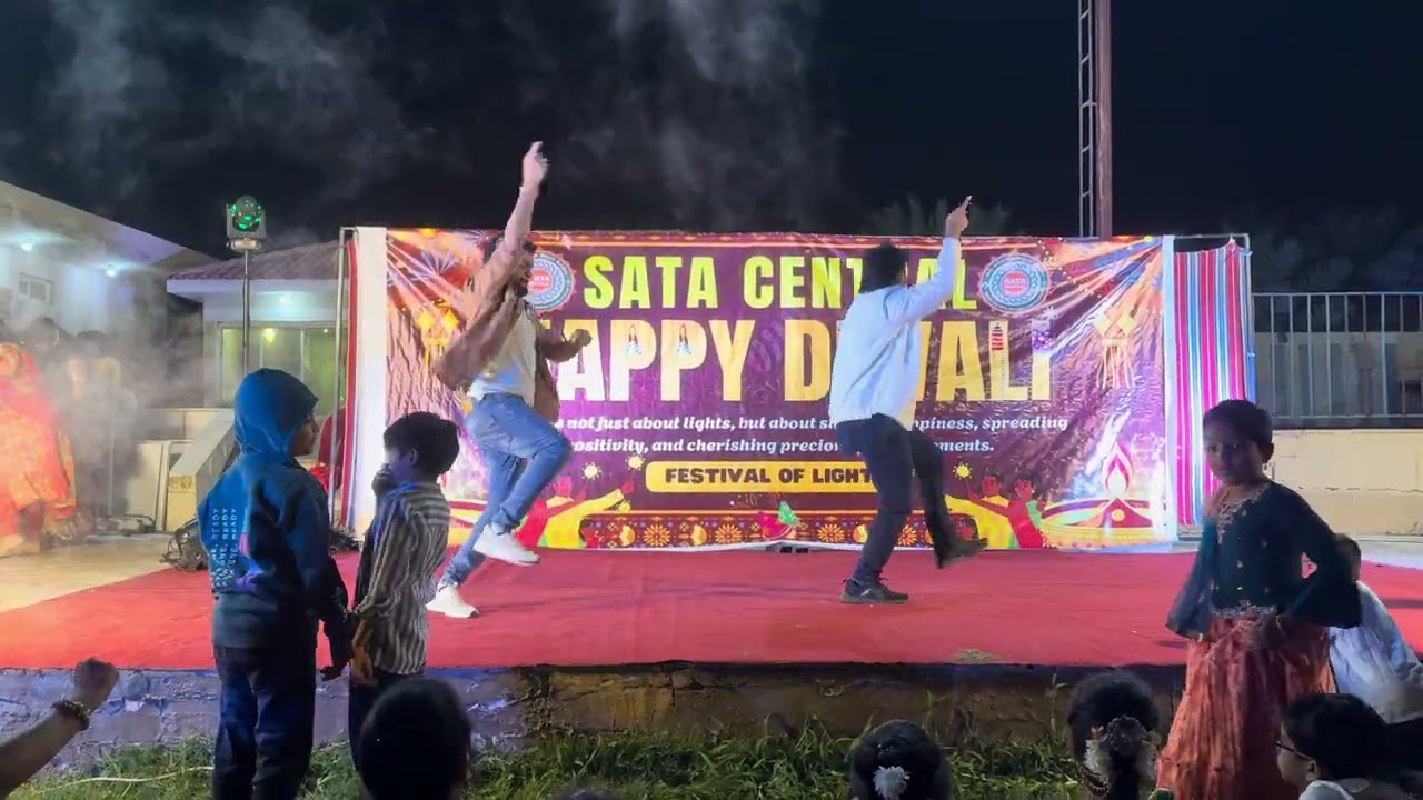 Srisanth and Ram Duo Dance performance at SATA central Deepawali 🪔 event.