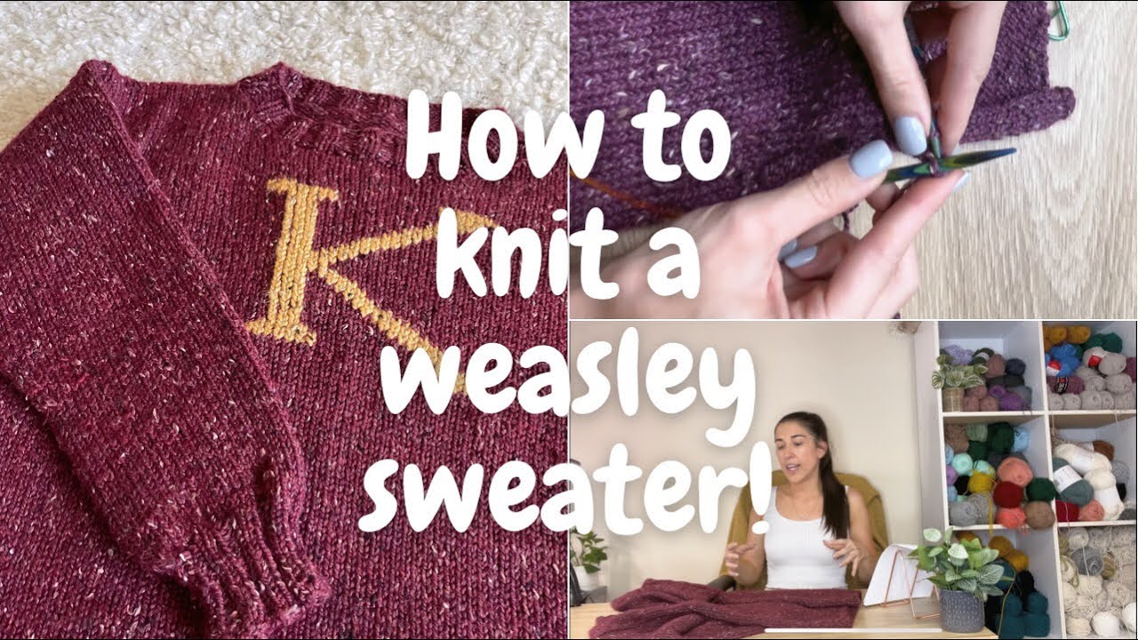 How to knit a Weasley sweater!
