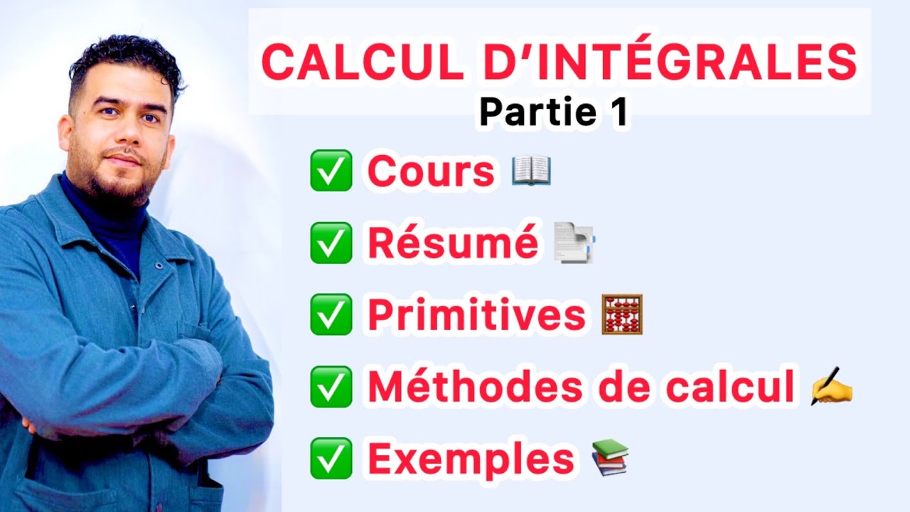 2BAC PC|SVT Calcul d'intégrale : part 1  Résumé 📚Calcul primitives | intégrales ✅