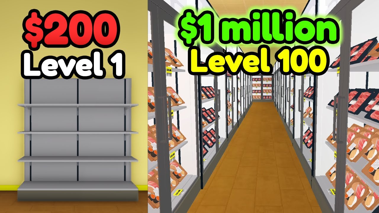 I Reached Level 100 And Made 1 Million Cash! - Supermarket Simulator Roblox