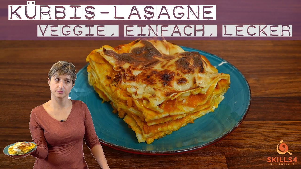 Vegetarische Kürbis Lasagne | Einfach und lecker