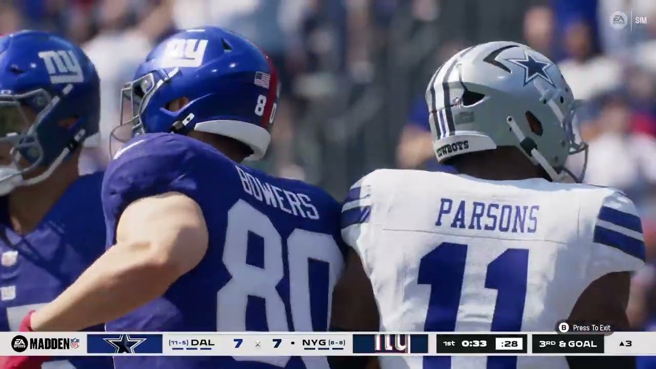 NBNFL | Cowboys @ Giants | Week 18 | 2025