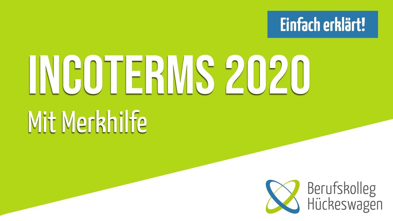 Incoterms 2020 am Beispiel einfach erklärt | EXW, FCA, CIF, CFR, CIP, CPT, DAP, DPU, DDP
