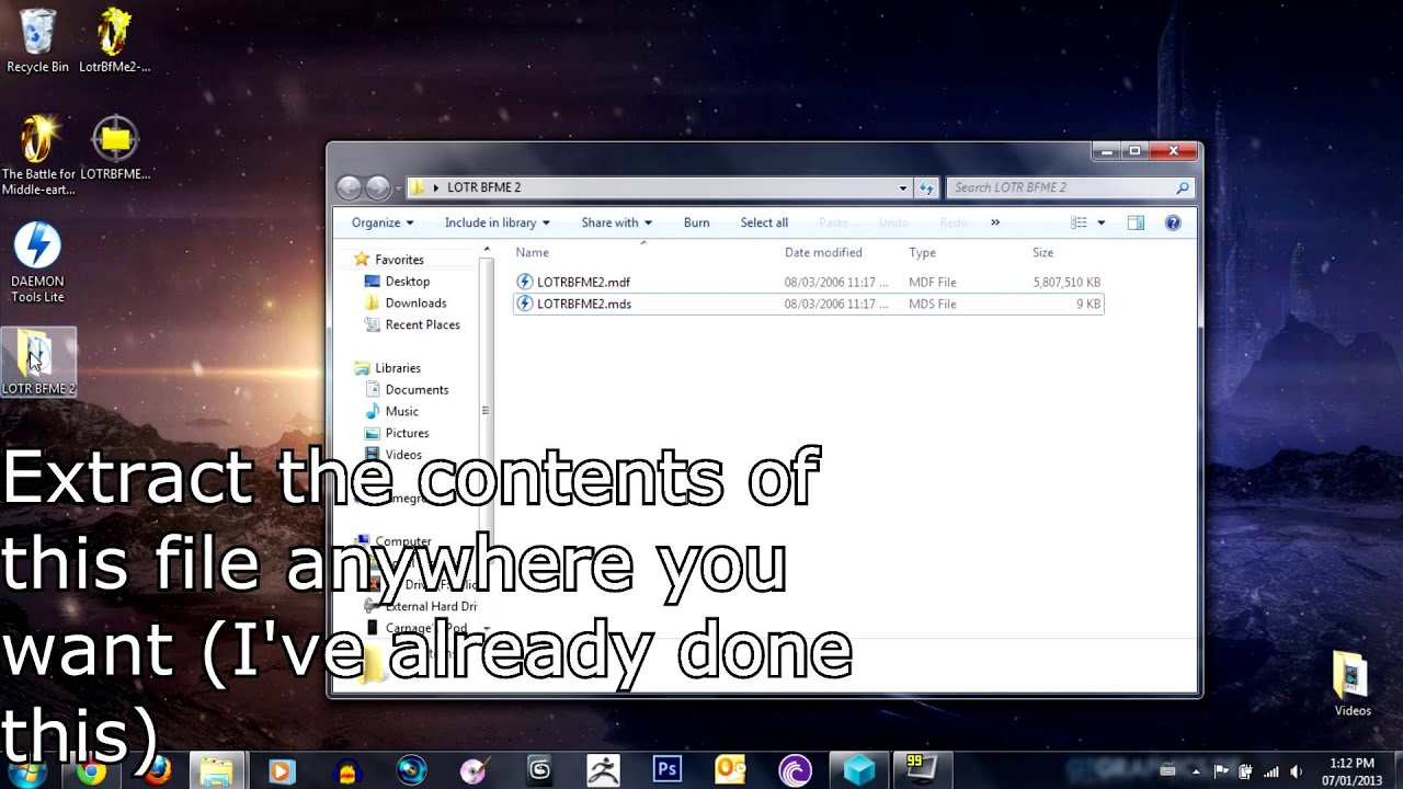 How to play LotR BFME 2 online without disc-tutorial