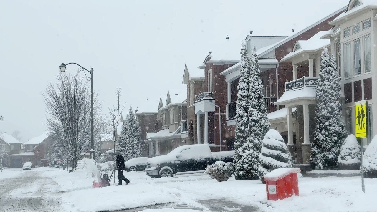 Toronto Snowfall - Road Conditions in the Suburbs | January 2026