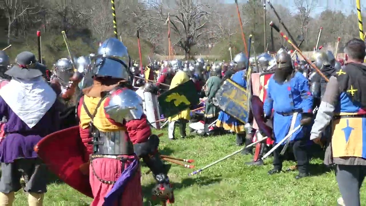 Gulf Wars 2025 Heavy Field Battle 4.  SCA Rattan Fighting 3.10.25