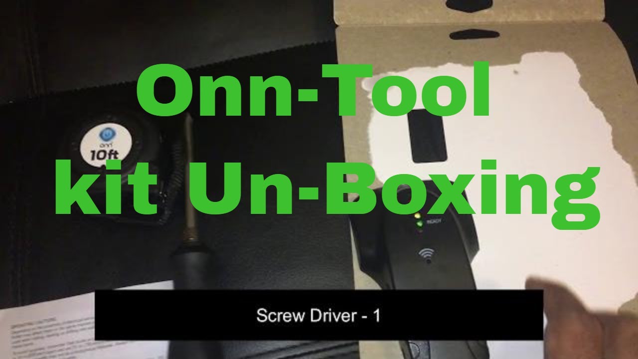 TV Wall mount | Un-boxing Onn tool kit with Stud finder and essentials for Wallmount from Walmart