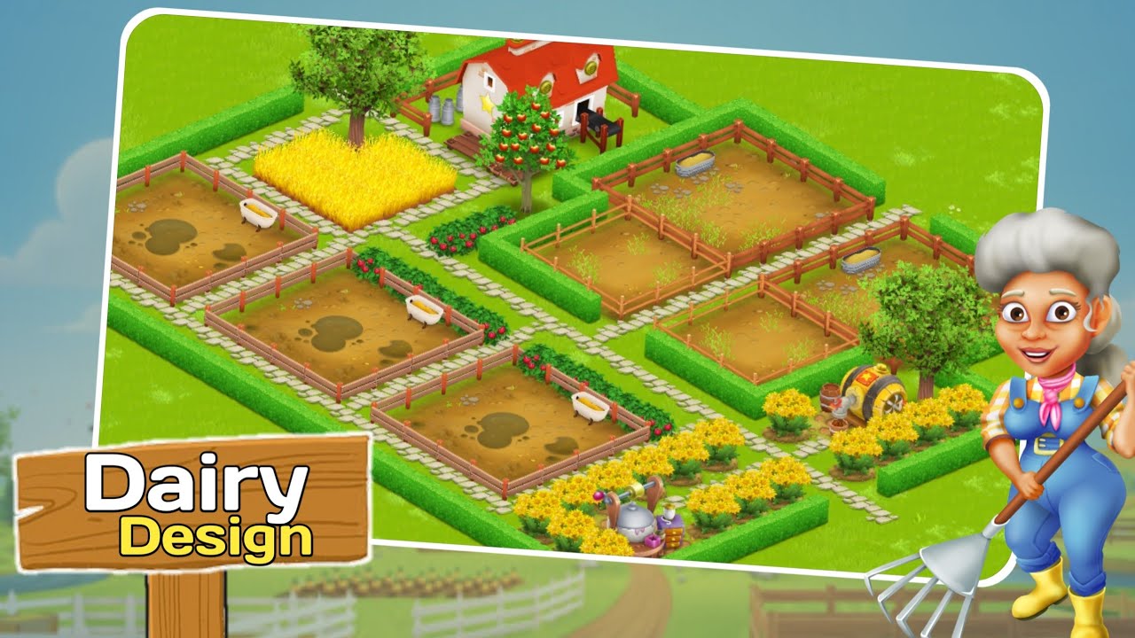 Hay Day Dairy Farm Design 🌺👨‍🌾