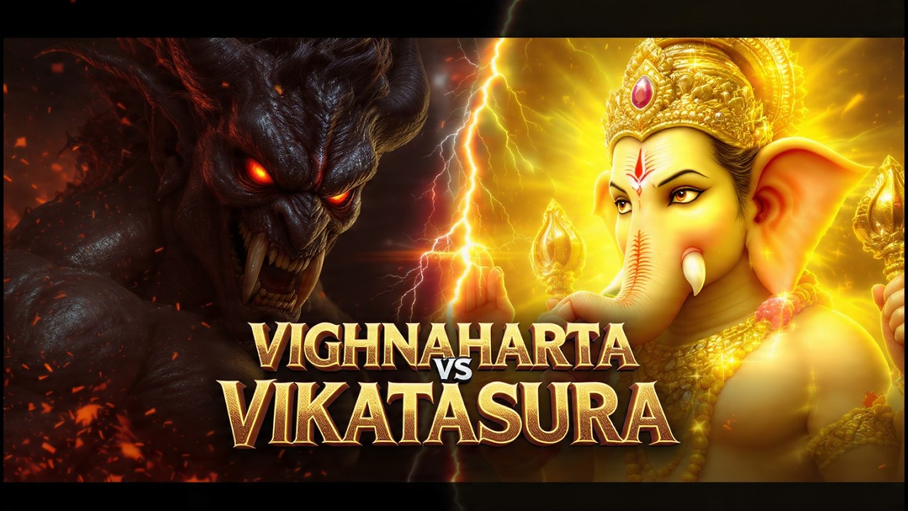 विघ्नहर्ता श्री गणेश और विकटासुर का अंत | Divine Cinematic Story