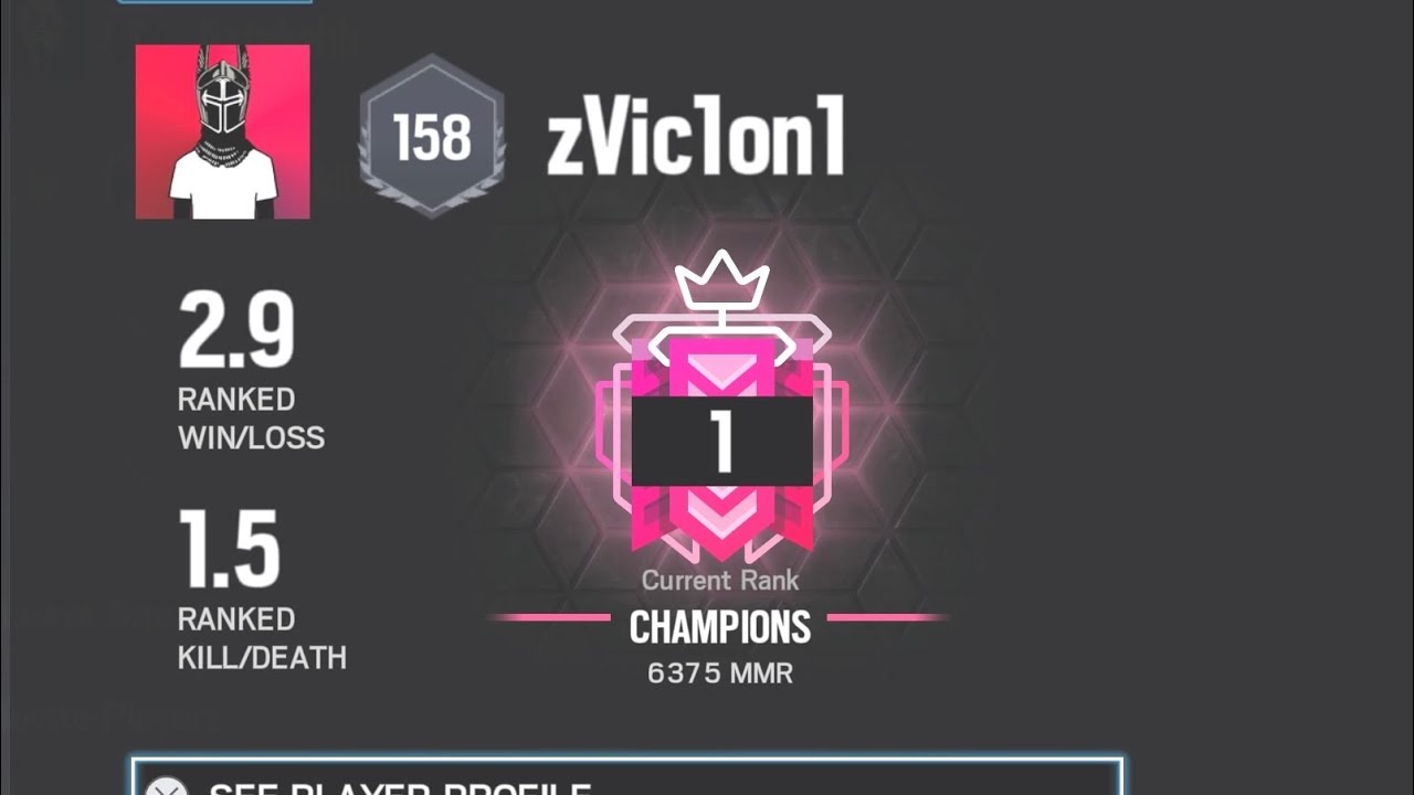 Reaching #1 Champion in Operation Crimson Heist - Rainbow Six Siege