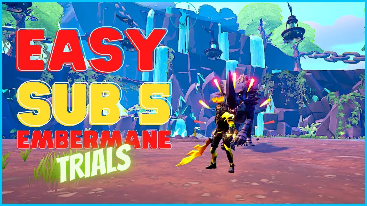 Dauntless Embermane Trials - Solo Easy Sub 5 | Sword