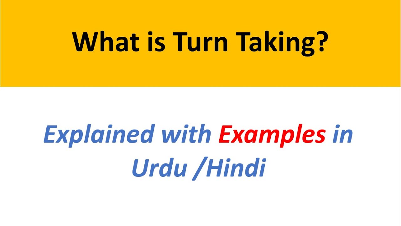 What is Turn taking? SSJ model | Types |Set of facts| in  Pragmatics explained in Urdu/Hindi