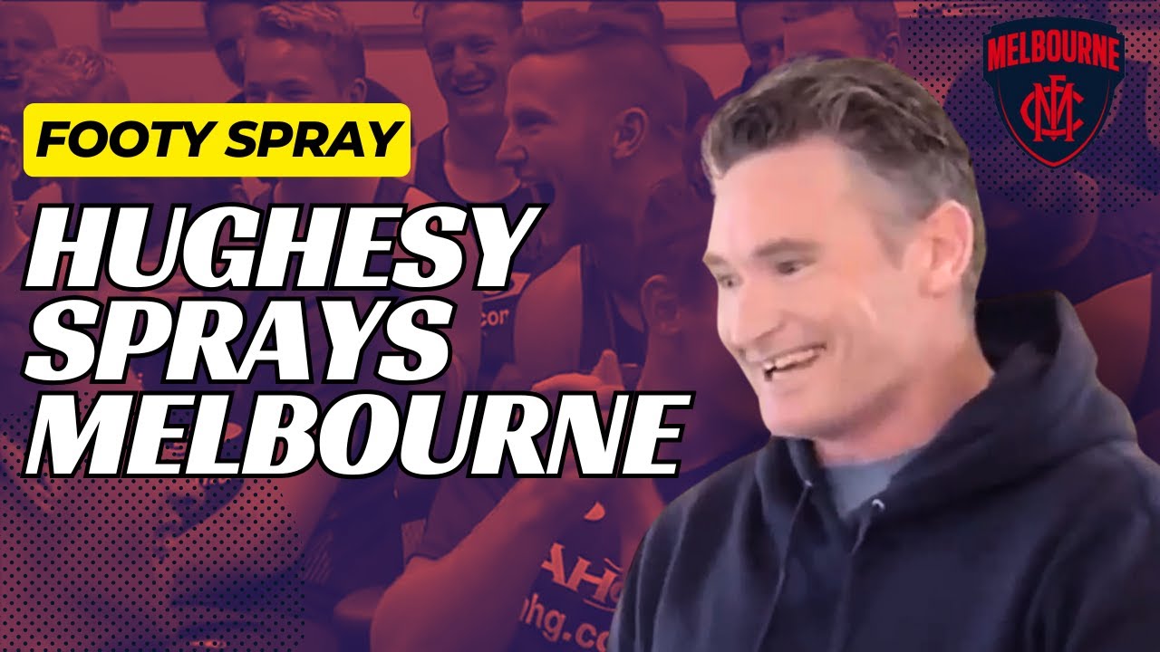 Hughesy Sprays Melbourne | AFL #AFL #DaveHughes #Melbourne #throwback
