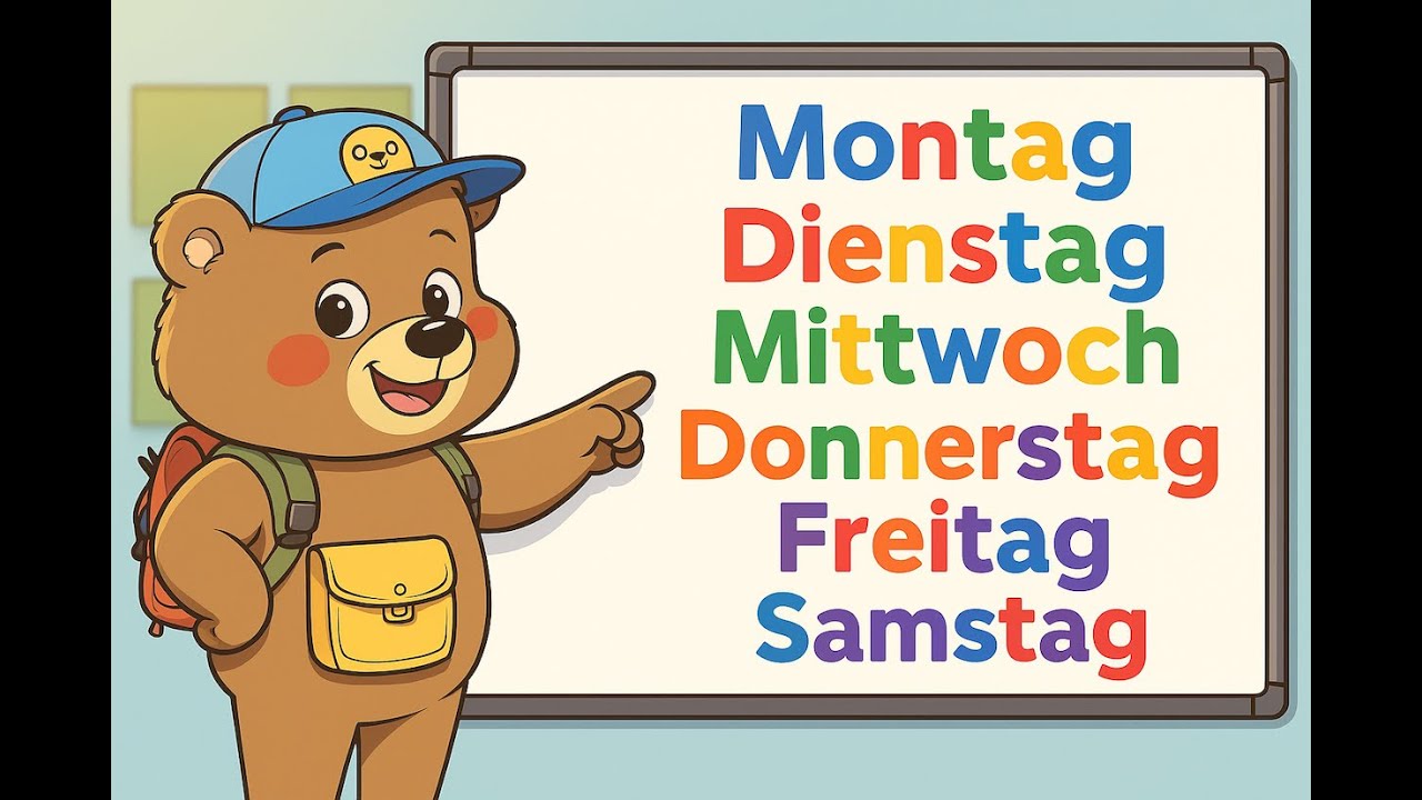 Die Wochentage mit Billi dem B&auml;r - Das Kinderlied zum Mitsingen | Days Of The Week Song German