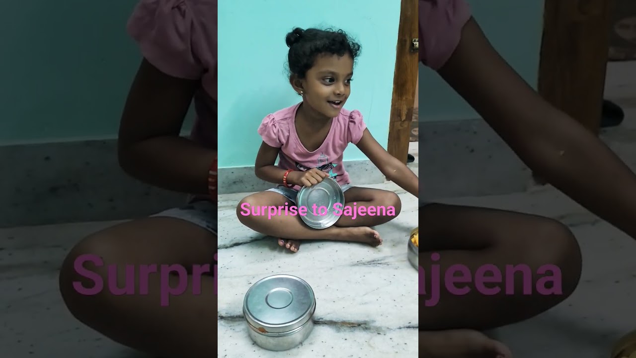 Surprise to Sajeena #sajeena #fruit #surprise #healthy #princess #snacks #baby