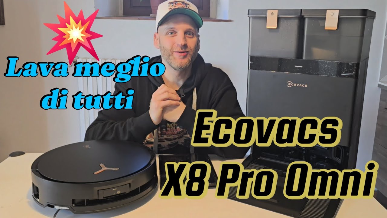 Ecovacs X8 Pro Omni Recensione completa. Lava meglio di tutti!