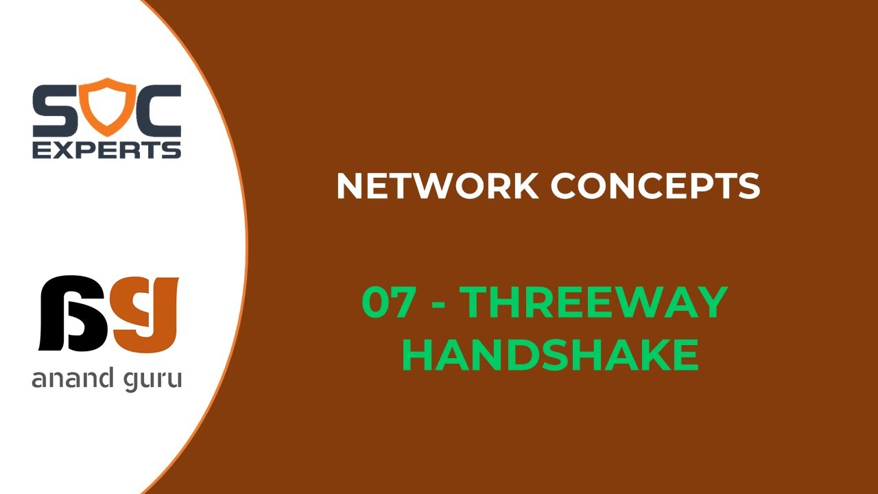 SOC Experts - SOC Training - Network Concepts - 07 Threeway Handshake