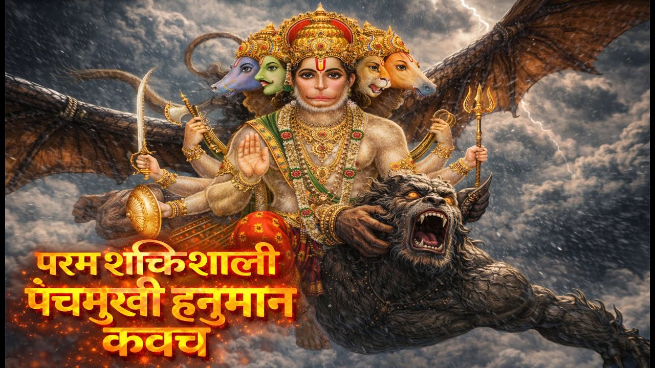 पंचमुखी हनुमान कवच | PANCHMUKHI HANUMAN CAVACH | दिव्या कवच | DIVYA CAVACH |