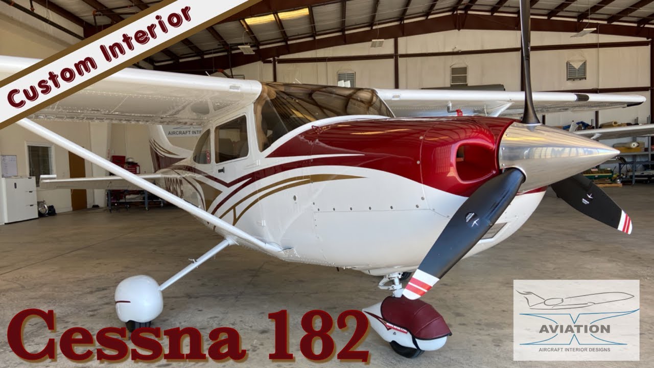 The Best Cessna 182 IN THE WORLD (Ginger) Custom Interior | Aviation X