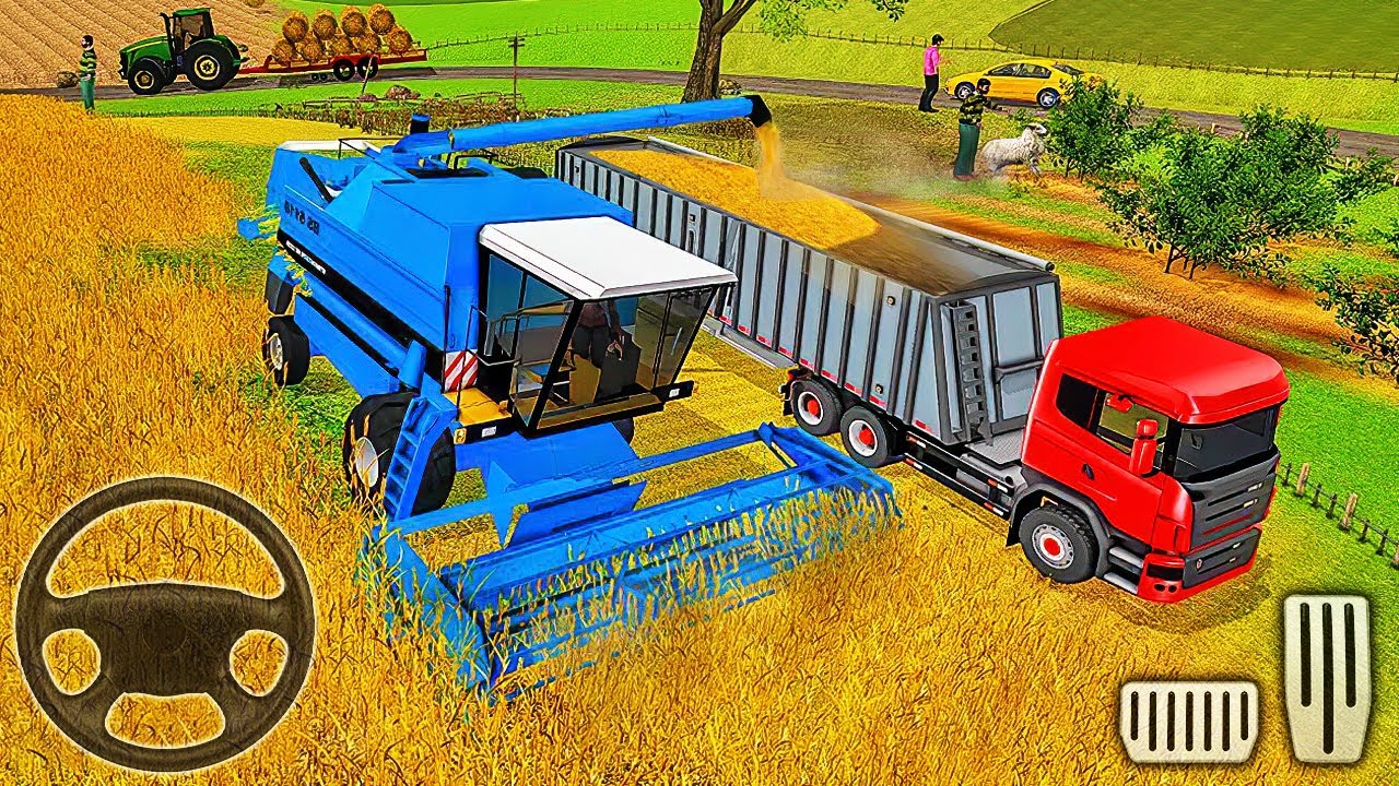 Harvester Tractor Farming Simulator 2020 - Real Tractor Driving - Android Gameplay