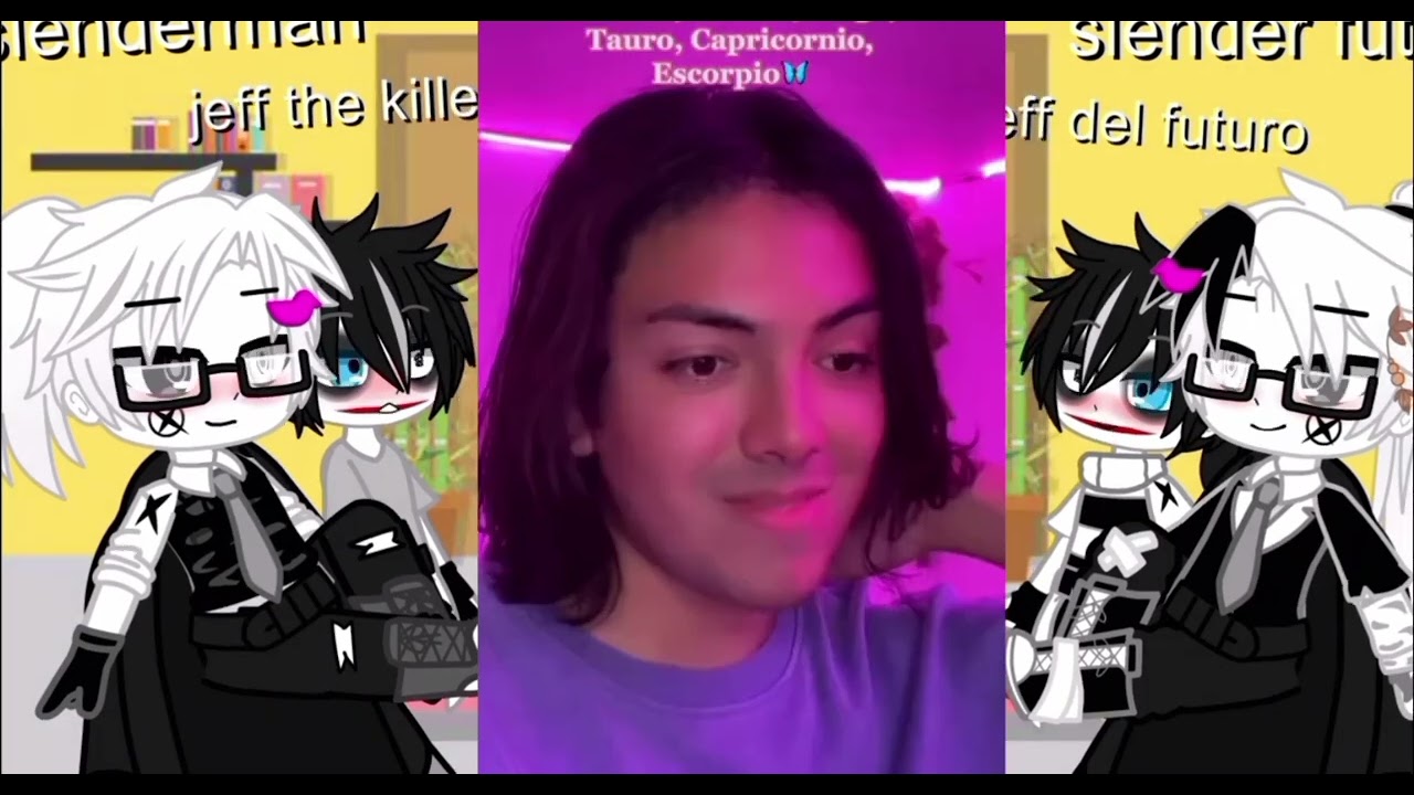 24 horas 📖🖤slenderman y jeff🤍🔪 con sus futuros (perdonen la tardanza)