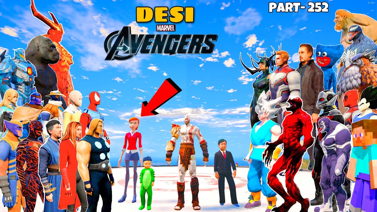 DESI Avengers Helped Poor Life to Rich Life People of Los Santos with Kratos in GTA 5 | GTA V #252