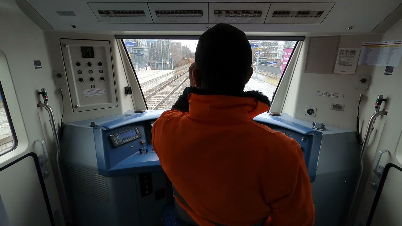 Führerstandsmitnahme S-Bahn München S20 Höllriegelskreuth - Grafrath BR424 02.02.2024