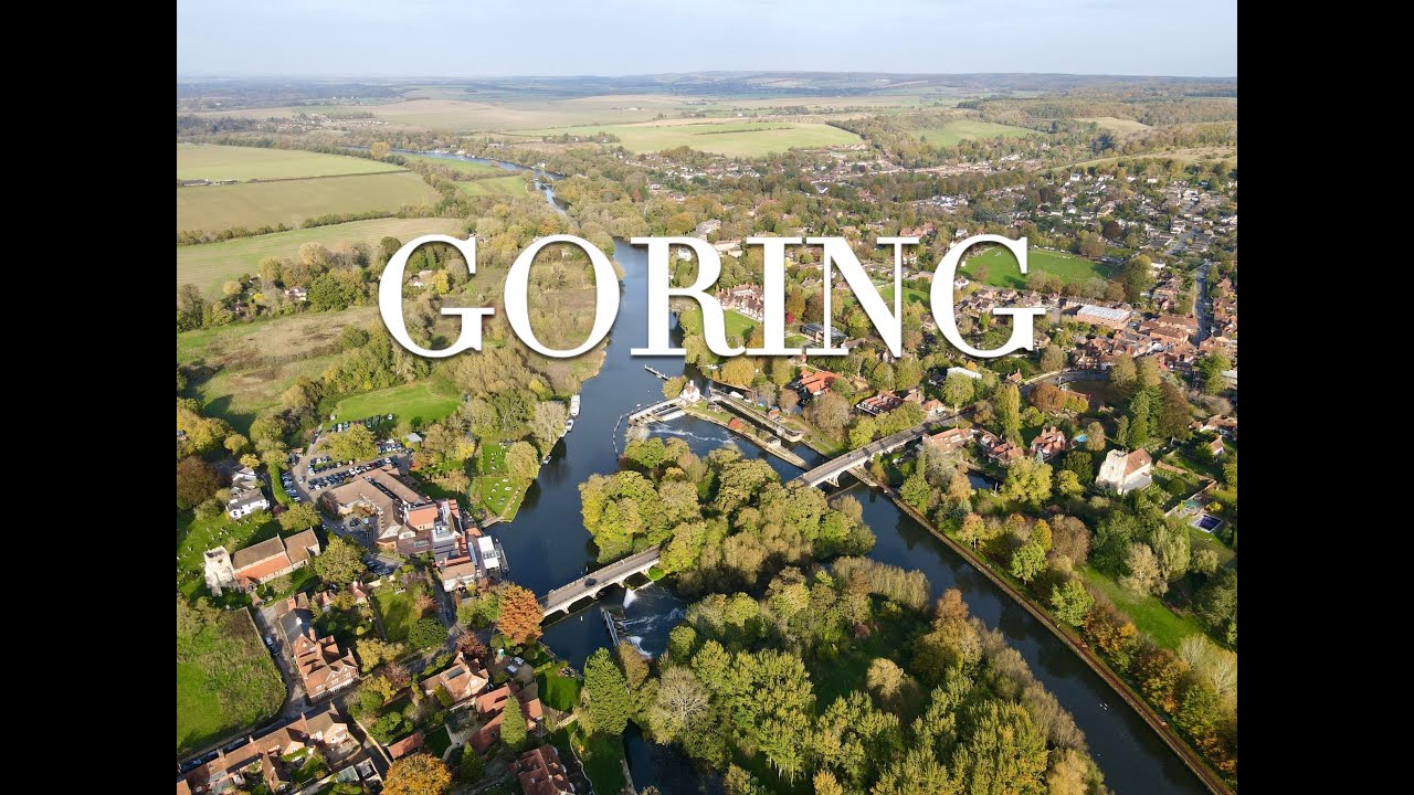 The Beauty of Goring-on-Thames, the Village of the Year from the Air | 4K Drone | Oxfordshire, UK