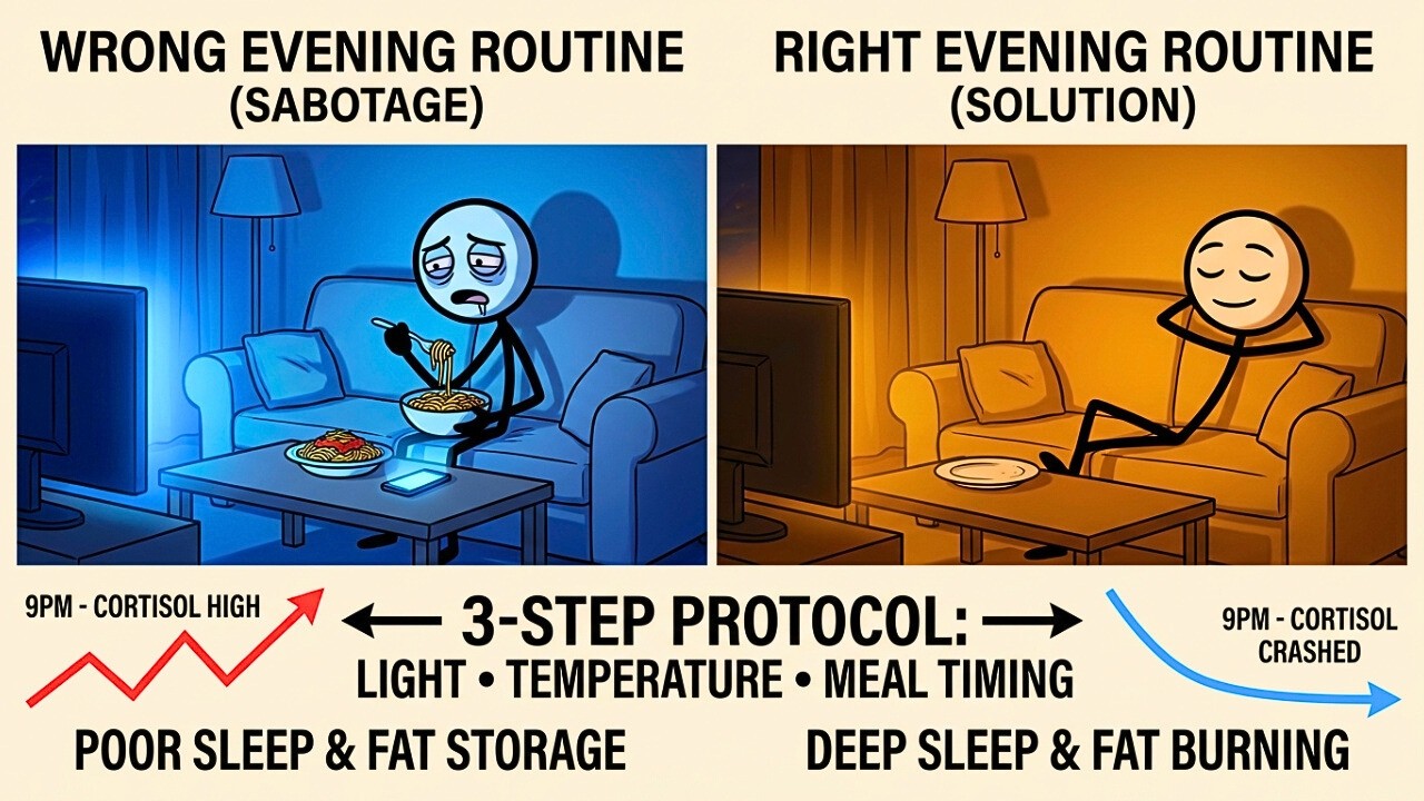 How to Reduce Cortisol Levels at Night for Better Sleep & Fat Loss