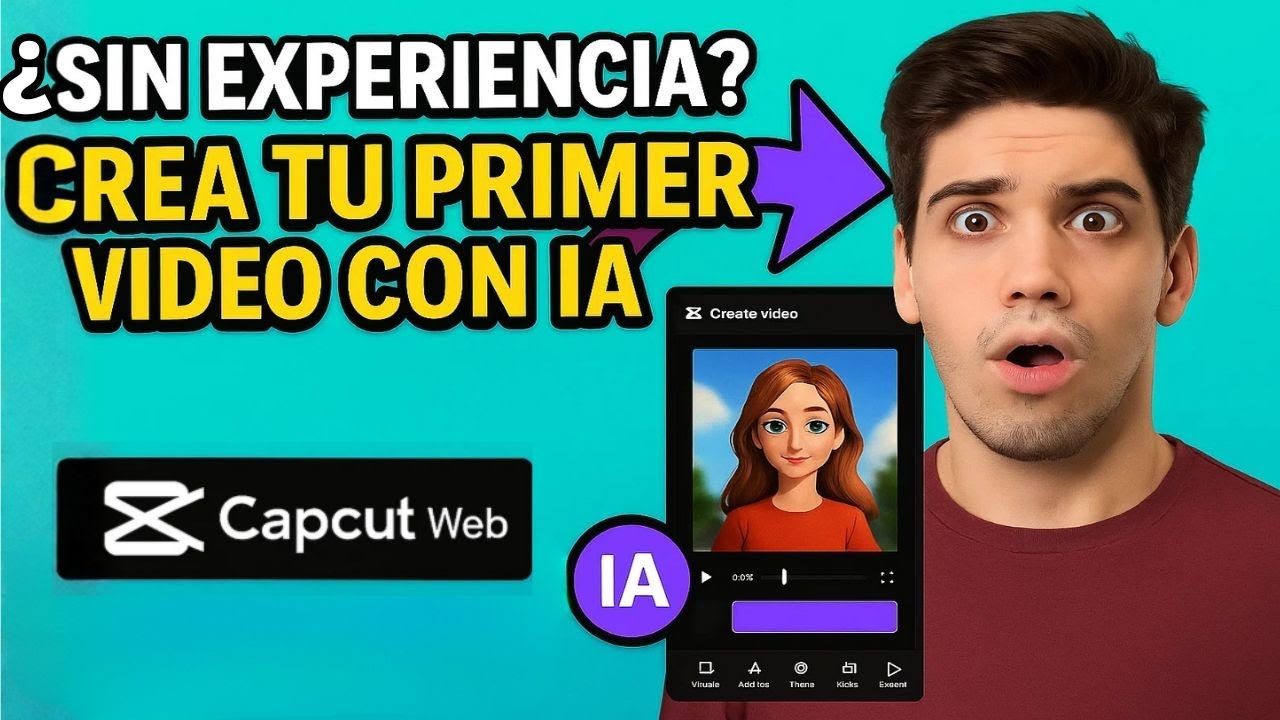 &iquest;Sin experiencia? Crea tu primer v&iacute;deo con IA en CapCut Web