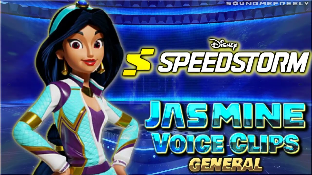 All Princess Jasmine General Voice Clips • Disney Speedstorm • All Voice Lines • 2023 (Linda Larkin)