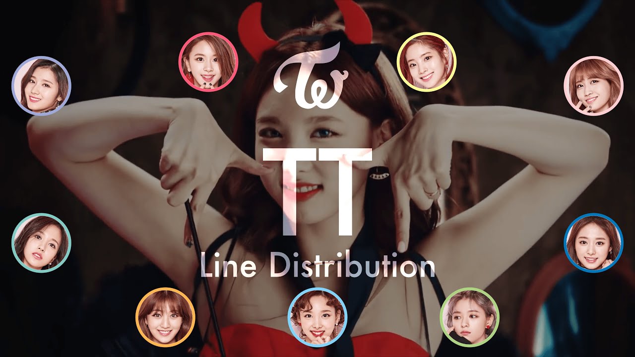 TWICE - TT (Line Distribution + Color Coded Lyrics)