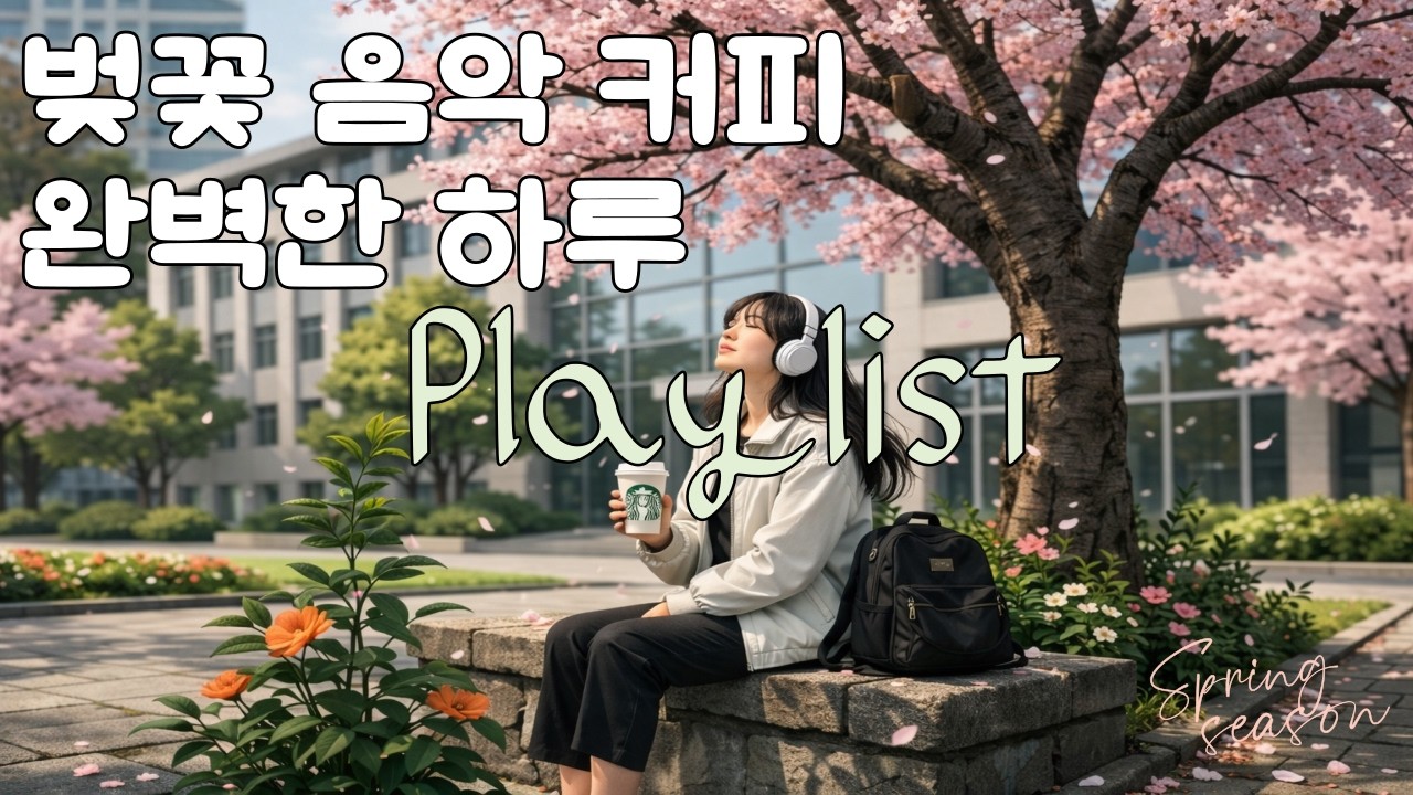 벚꽃 아래서 보내는 여유로운 오후 브이로그ㅣ 벚꽃 시즌에 캠퍼스 가면 생기는 일 #감성플레이리스트 #indiepopplaylist