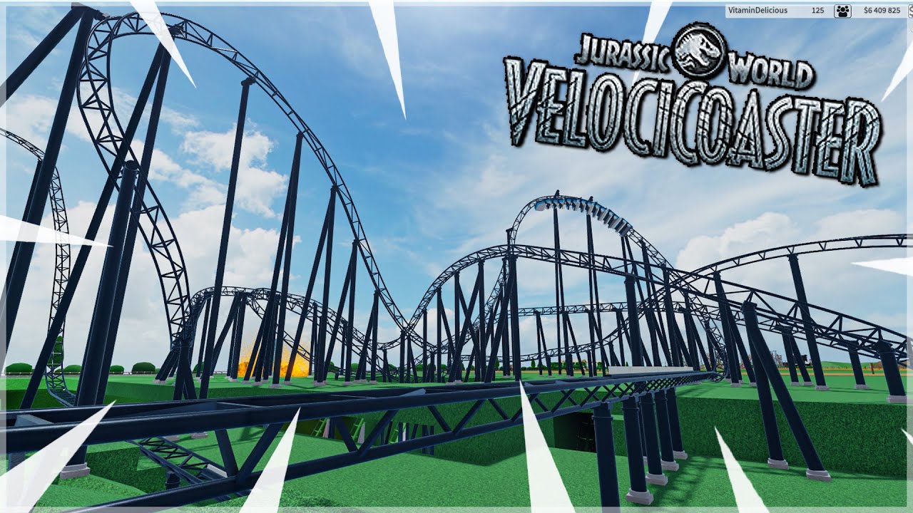 I Built VELOCICOASTER in Theme Park Tycoon 2 (Roblox)