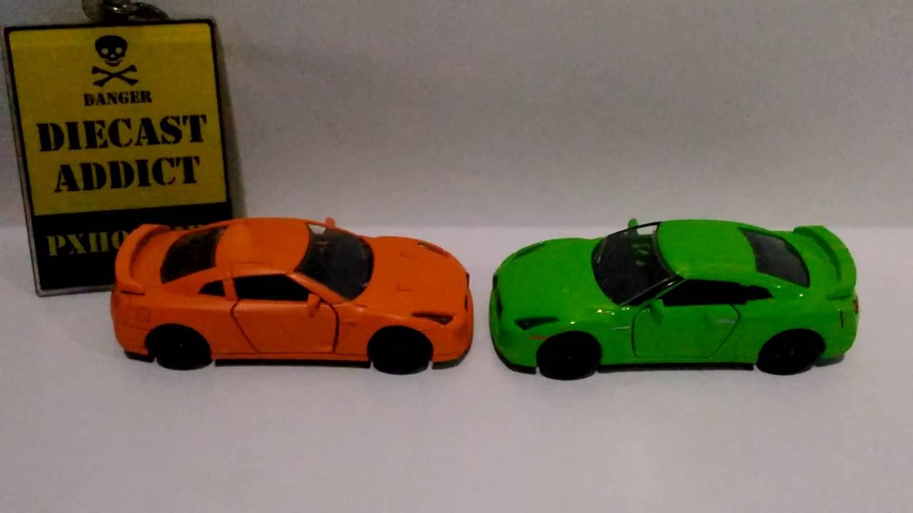 Variant of Nissan GTR with a Glossy Color & The Tire Look Like Rubber Tire by Majorette [REVIEW]