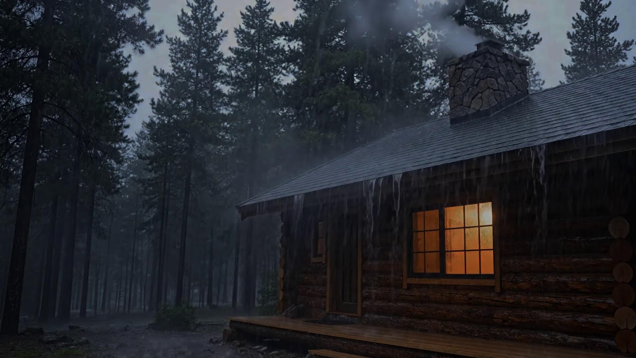 Calm Night Rain and Thunder Sounds for Deep Sleep and a Peaceful Restful Mind for Deep Night Re