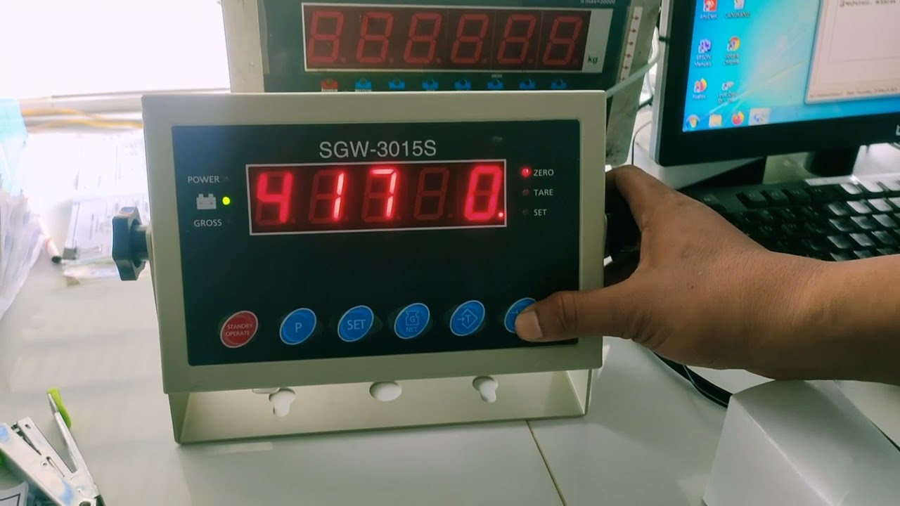 CARA KALIBRASI INDIKATOR SGW 3015S JEMBATAN TIMBANGAN PABRIK KELAPA SAWIT