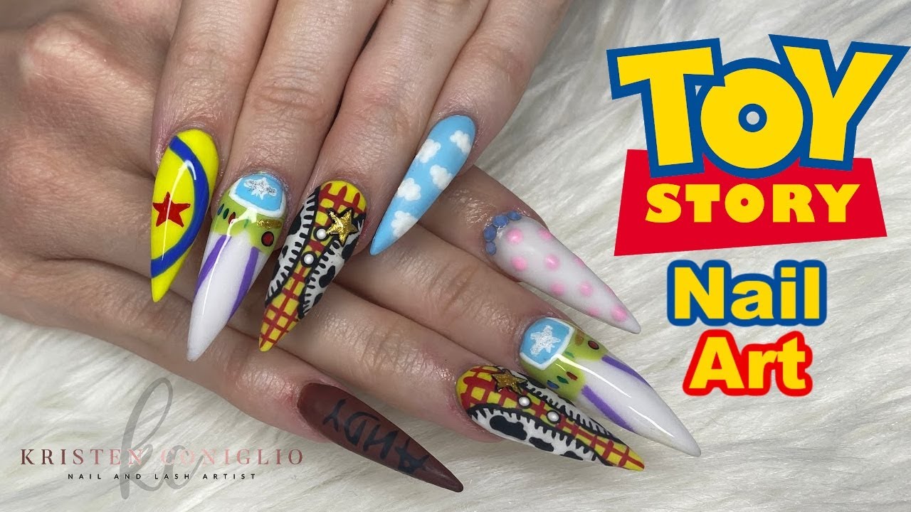 Toy Story Nail Art/Nail art Tutorial/Watch me work/Disney Nails
