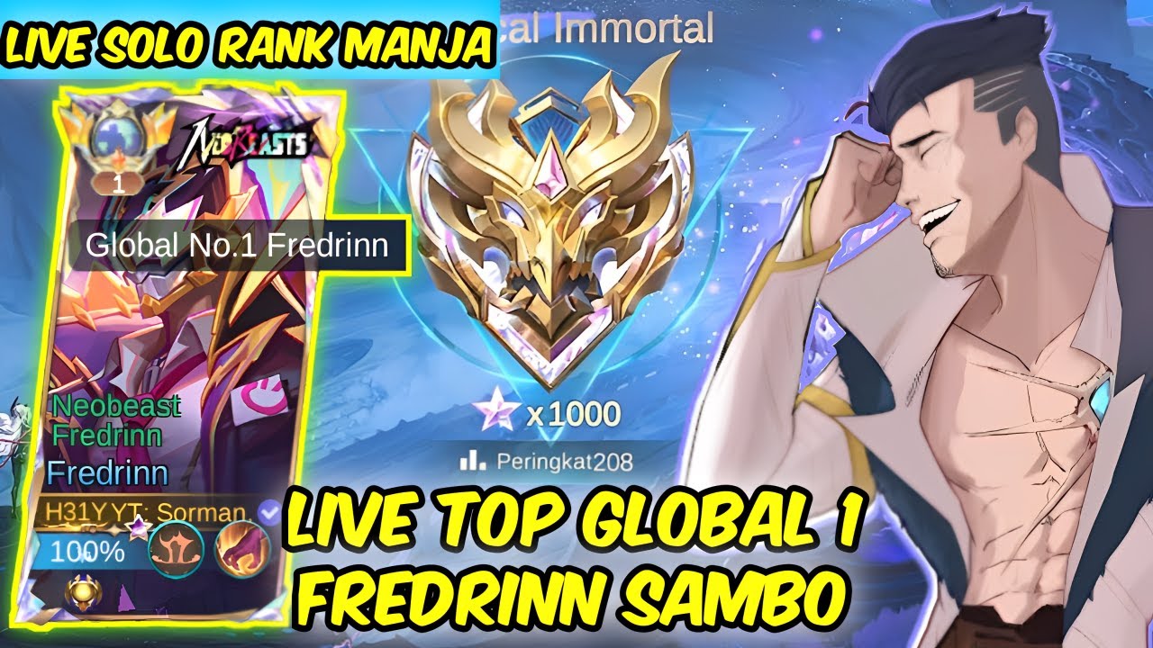 (LIVE) TOP GLOBAL 1 FREDRINN SOLO RANK BERBURU WS!!