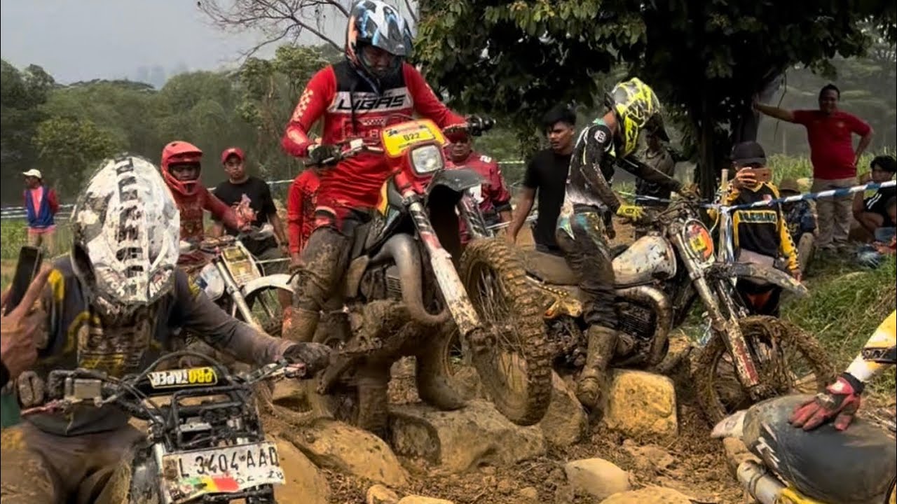Enduro Garuda PMPP TNI Sentul, Suzuki TS 125 Jatuh bangun, Ancurr !!! 