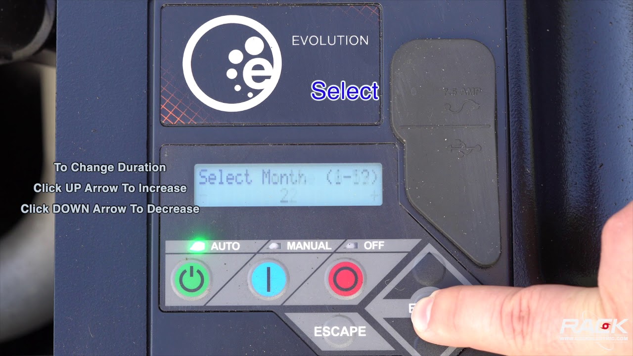 How To Change Current Date / Time & Exercise Time for a Generac Generator - Rack Electric