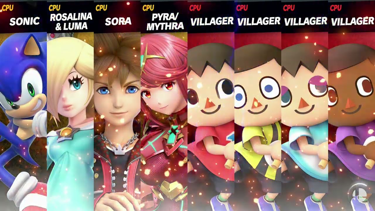 Super Smash Bros. Ultimate - Team Sonic vs. Villager Army