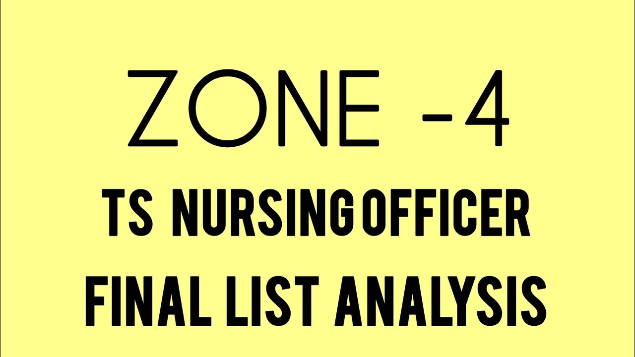 NURSING OFFICER MERIT LIST OF ZONE 4#nursingofficer#mediolife#govtjob