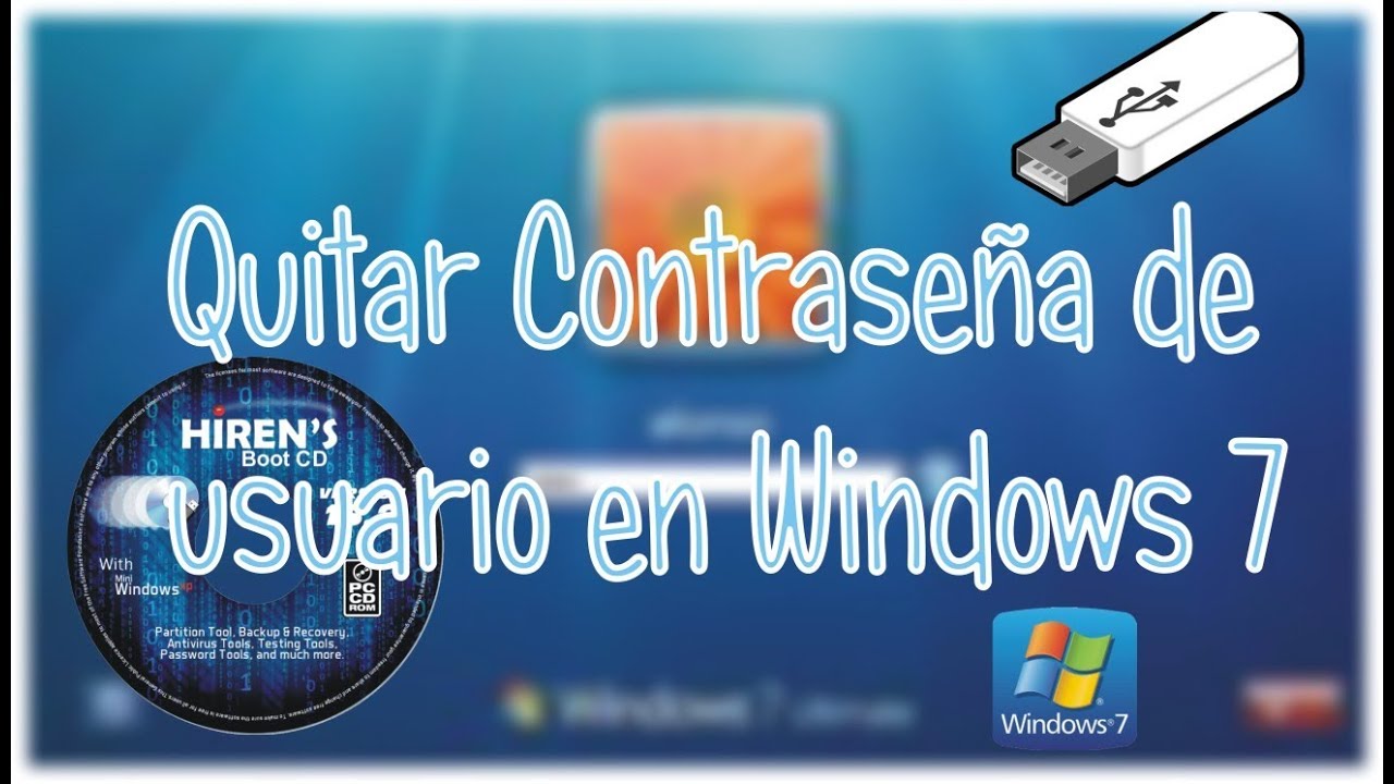 Como quitar contraseña en Windows 7 *Hiren's Boot 15*