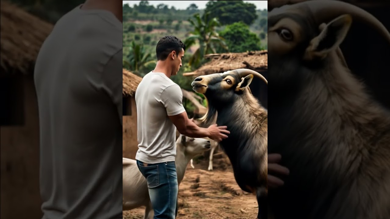 #cristianoronaldo #visit #farm #animals #granja #cristiano #famosos #popular #futbol #veo3 #ai#aiart
