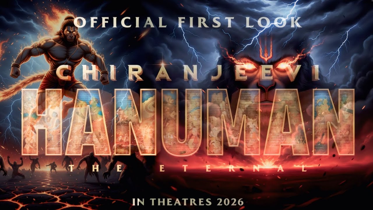 Chiranjeevi Hanuman – The Eternal | Official First Look | In cinemas 2026#bollywood #newmovie 