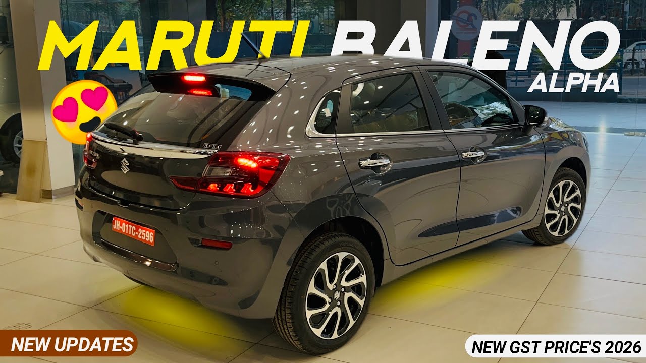 Maruti Suzuki Baleno Alpha 2026 Updated Top Model New GST Price Features Discount All Details