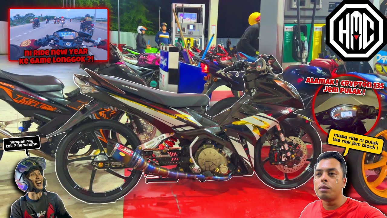 CRYPTON 135 FI JEM PULAK ! 😭 | SYNDICATE HIGHWAY ride NEW YEAR 🤩 | RIDE KE GAME LONGGOK ni ?! 😰