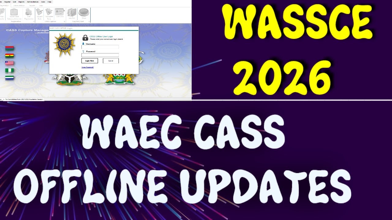 ОБНОВЛЕНИЕ РЕГИСТРАЦИИ WAEC CASS ОФЛАЙН WASSCE 2026