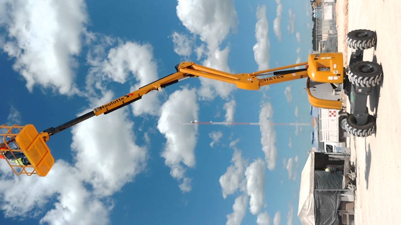 Haulotte plataforma articulada 16 mts demostración
